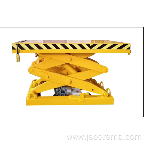 Safety Double Shear Fork Type Electric Lift Platform